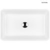 Oltens Fossa umywalka 55x34 cm nablatowa prostokątna z powłoką SmartClean biała 40801000